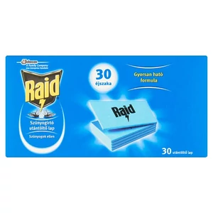 Raid elektromos szúnyogriasztó utántöltő lapka 30 db