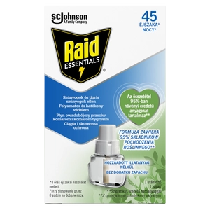 Raid Essentials elektromos szúnyogirtó készülékhez folyadék utántöltő