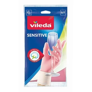 Vileda Pink Sensitive gumikesztyű