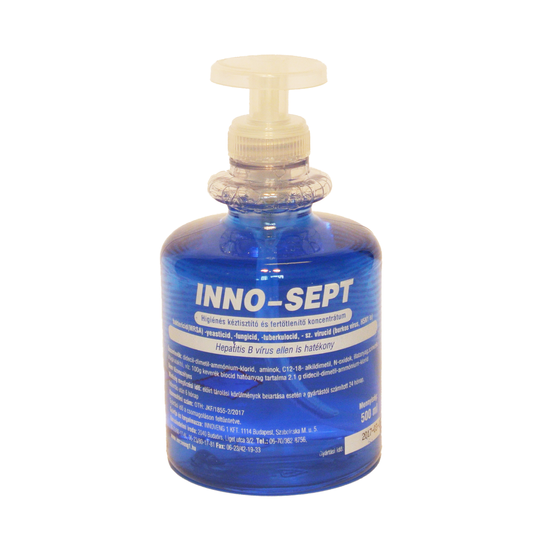 Inno-Sept kézfertőtlenítő folyékony szappan 500 ml pumpás