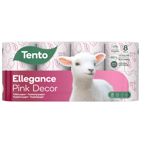 Tento Ellegance Pink Decor toalettpapír
