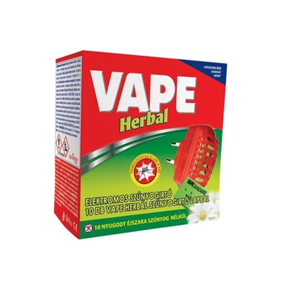 Vape Herbal elektromos szúnyogriasztó készülék lapkás